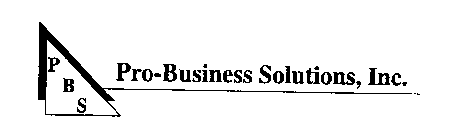 PBS PRO-BUSINESS SOLUTIONS, INC.