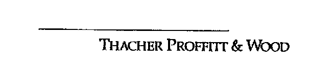 THACHER PROFFITT & WOOD