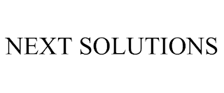 NEXT SOLUTIONS