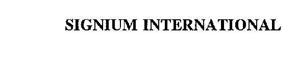 SIGNIUM INTERNATIONAL