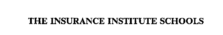 THE INSURANCE INSTITUTE SCHOOLS