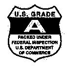 U.S. GRADE A PACKED UNDER FEDERAL INSPECTION U.S. DEPARTMENT OF COMMERCE