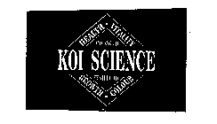 KOI SCIENCE HEALTH VITALITY GROWTH COLOUR ADVANCED FISH FOOD