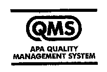 QMS APA QUALITY MANAGEMENT SYSTEM
