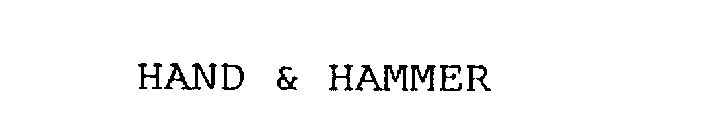 HAND & HAMMER