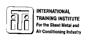 ITI INTERNATIONAL TRAINING INSTITUTE FOR THE SHEET METAL AND AIR CONDITIONING INDUSTRY