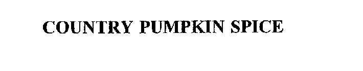 COUNTRY PUMPKIN SPICE
