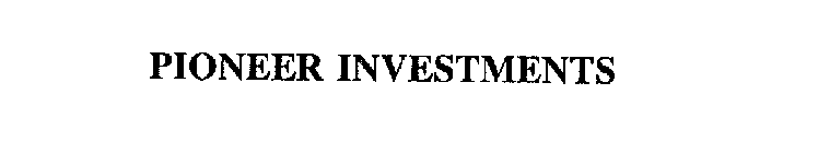 PIONEER INVESTMENTS