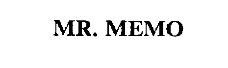 MR. MEMO