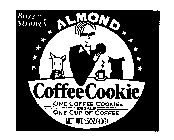ALMOND COFFEE COOKIE BUZZ STRONG'S ONE COFFEE COOKIE EQUALS ONE CUP OF COFFEE