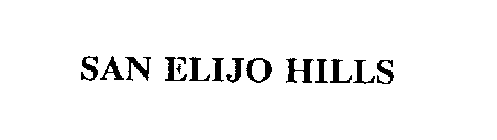 SAN ELIJO HILLS