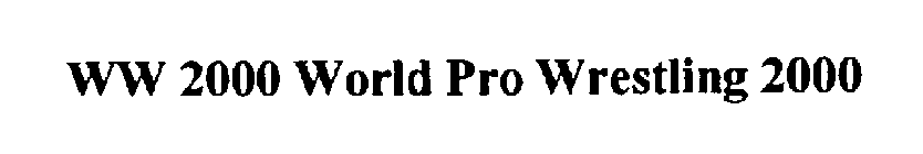 WW 2000 WORLD PRO WRESTLING 2000