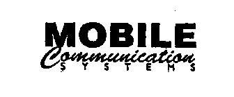 MOBILE COMMUNICATIONS SYSTEMS