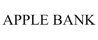 APPLE BANK
