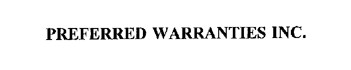 PREFERRED WARRANTIES INC.