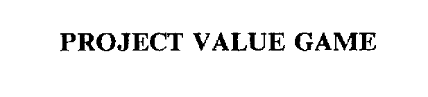 PROJECT VALUE GAME