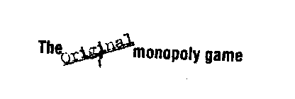 THE ORIGINAL MONOPOLY GAME