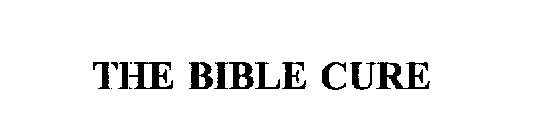 THE BIBLE CURE