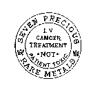 SEVEN PRECIOUS KS RARE METALS KS I.V. CANCER TREATMENT NOT PATIENT TOXIC