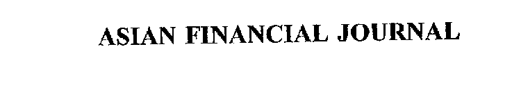 ASIAN FINANCIAL JOURNAL