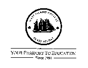 WEST ISLAND COLLEGE CLASS AFLOAT YOUR PASSPORT TO EDUCATION SINCE 1984
