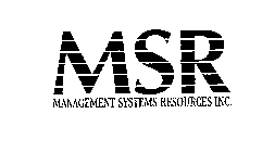 MSR MANAGEMENT SYSTEMS RESOURCES INC.