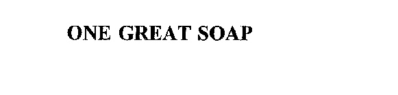 ONE GREAT SOAP