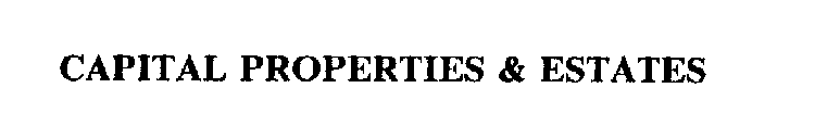 CAPITAL PROPERTIES & ESTATES