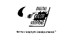 DIGITAL COLOR SOLUTIONS MORE THAN A NEW WAY TO PRINT.  A NEW WAY TO COMMUNICATE.