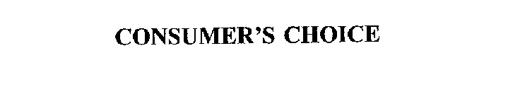 CONSUMER'S CHOICE