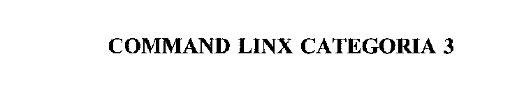 COMMAND LINX CATEGORIA 3