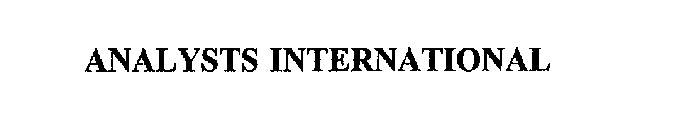 ANALYSTS INTERNATIONAL