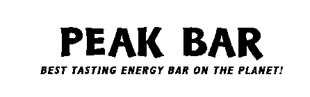 PEAK BAR BEST TASTING ENERGY BAR ON THE PLANET!