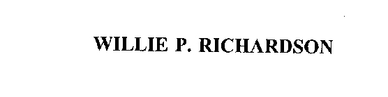 WILLIE P. RICHARDSON