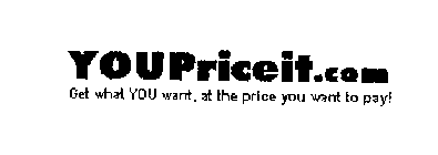 YOU PRICE IT.COM GET WHAT YOU WANT, AT THE PRICE YOU WANT TO PAY!
