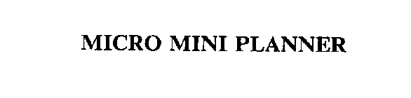 MICRO MINI PLANNER