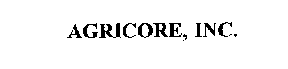 AGRICORE, INC.