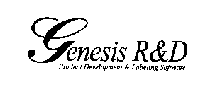 GENESIS R&D PRODUCT DEVELOPMENT & LABELING SOFTWARE