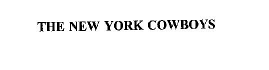 THE NEW YORK COWBOYS