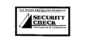 THE CHECK PROTECTION STANDARD SECURITY CHECK VERIFICATION & COLLECTIONS