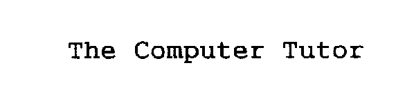THE COMPUTER TUTOR