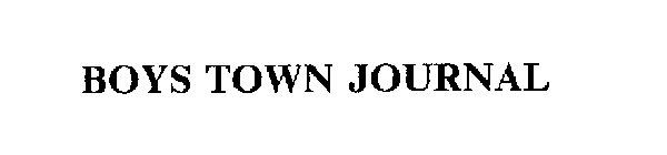 BOYS TOWN JOURNAL