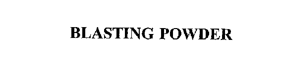 BLASTING POWDER