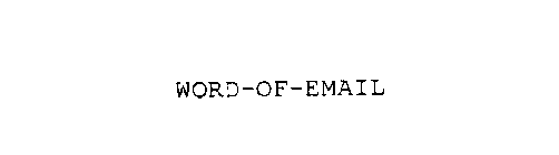 WORD OF EMAIL