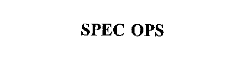 SPEC OPS