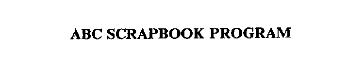 ABC SCRAPBOOK PROGRAM