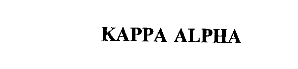 KAPPA ALPHA