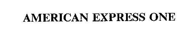 AMERICAN EXPRESS ONE