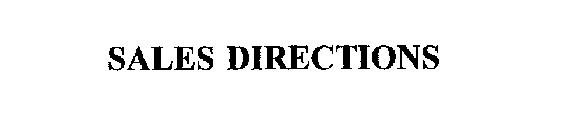 SALES DIRECTIONS