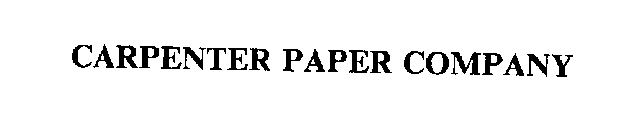 CARPENTER PAPER COMPANY